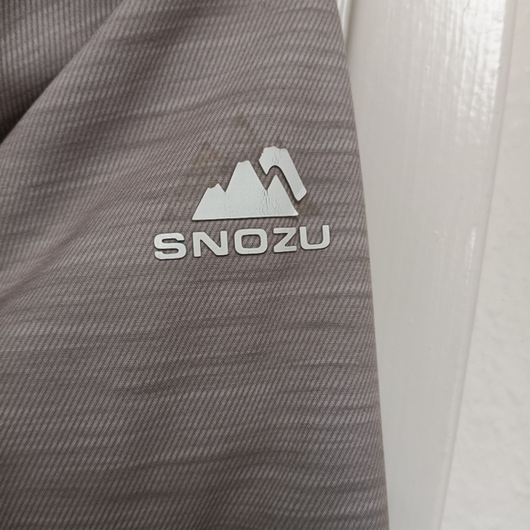 Snozu Soft Shell Faux Fur Lined Winter Hooded Jacket Girls M (10/12) Gray & Blue - Picture 12 of 13